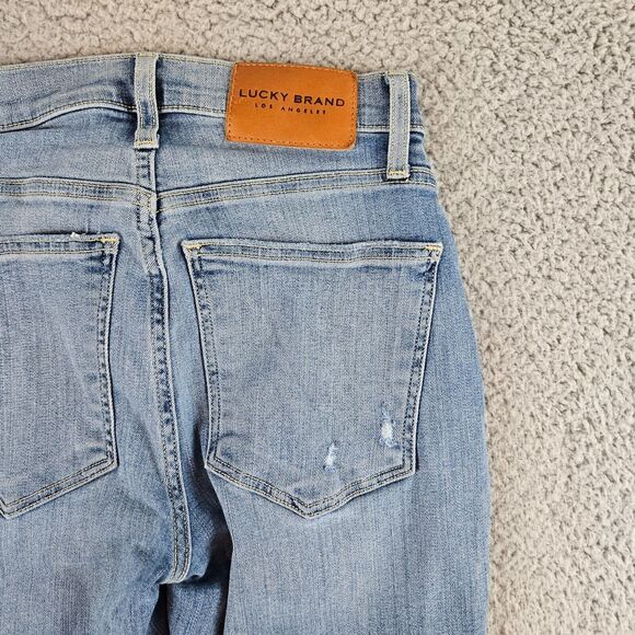 Lucky Brand Jeans Womens 26x29‎ Blue Bridgette High Rise Skinny Denim Light Wash - Picture 13 of 16